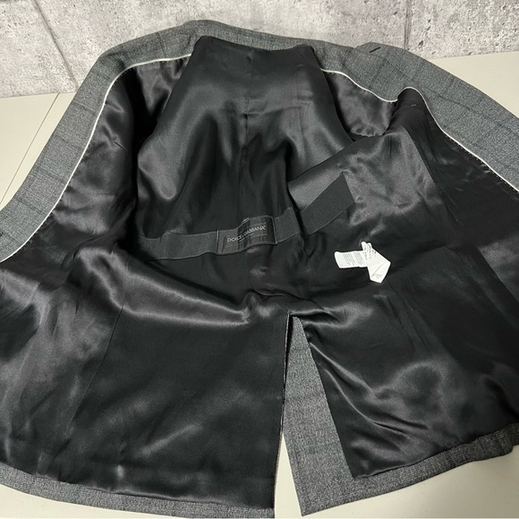 dolce & Gabbana Luxury Plaid Windowpance Check Wool / Silk Blazer Women - Picture 6 of 16